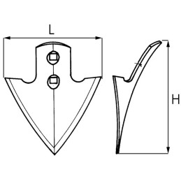 SOC TRIANGULAIRE 150X5MM EA45 2 TROUS