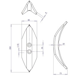 SOC TYPE BOISSELET EA35 2 TROUS
