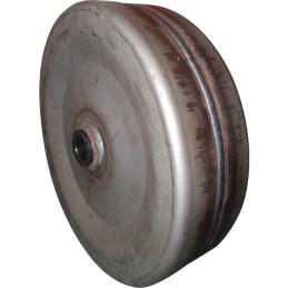 ROUE TOLE 400X95X2,5 PLATE LISSE A BAGUES NYLON