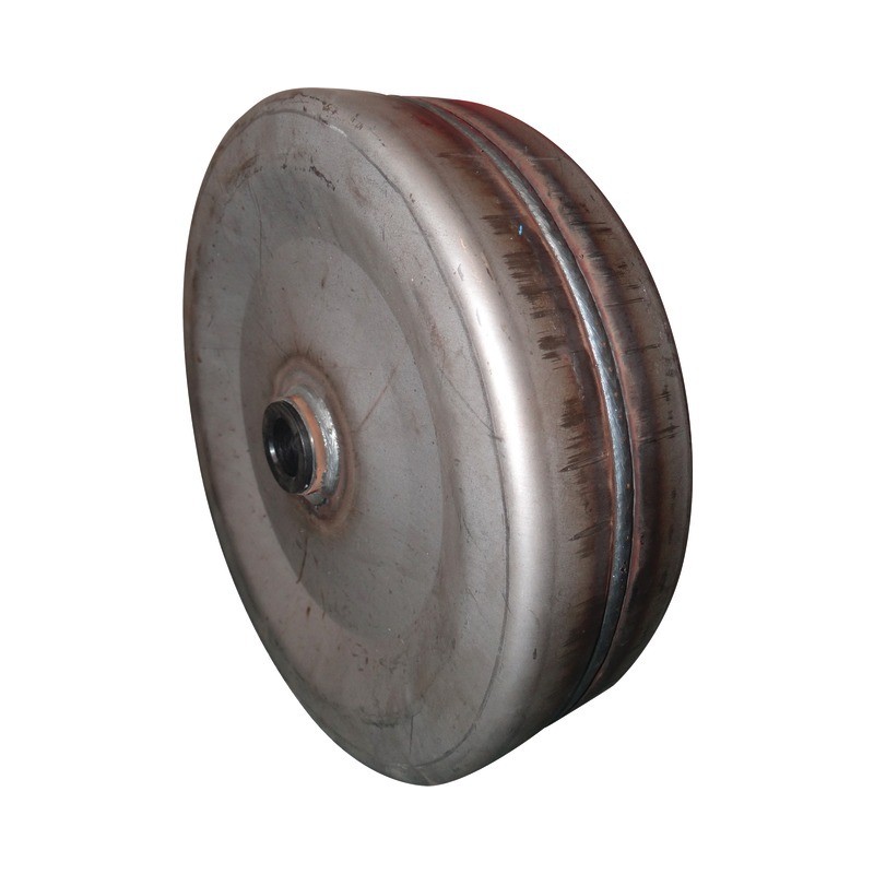 ROUE TOLE 400X95X2,5 PLATE LISSE A BAGUES NYLON