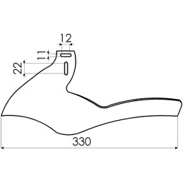 LAME BINEUSE TYPE PLANET DELFOSSE 5190 GAUCHE