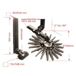 KIT BINEUR VITI 540MM ROUGE RIGIDE KRESS