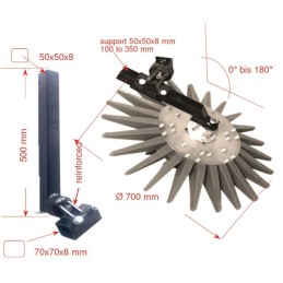 KIT BINEUR VITI 700MM JAUNE MEDIUM KRESS