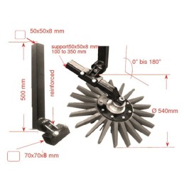 KIT BINEUR VITI 540MM JAUNE MEDIUM KRESS