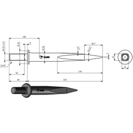 DENT RONDE CC EMBASE RONDE 28X250X50X22