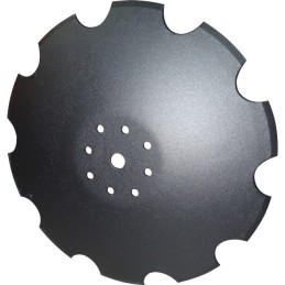 DISQUE CRENELE FOND PLAT Ø510X5 9 TROUS TYPE AMAZONE ET POTTINGER AGRI-POWER