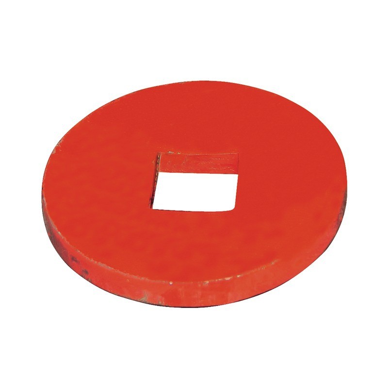 PLAQUE EXTREMITE BOMBEE Ø 150X15 CARRE DE 41