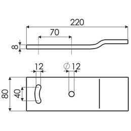 RALLONGE DE VERSOIR D. BORE P03080101D AD.NAUD