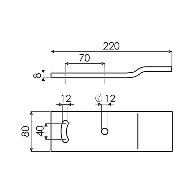 RALLONGE DE VERSOIR G. BORE P03080101G AD.NAUD
