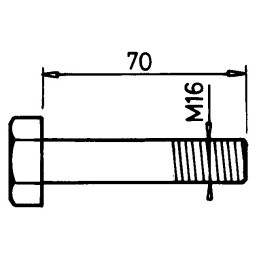 BOULON DE SECURITE M16X70 - KVE