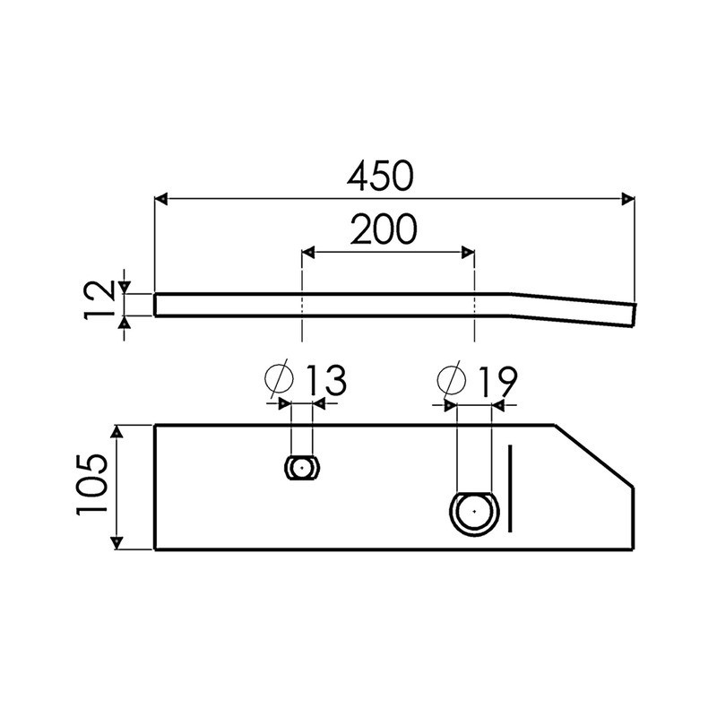 CONTRE SEP AVANT DROIT TYPE KVERNELAND 063605F