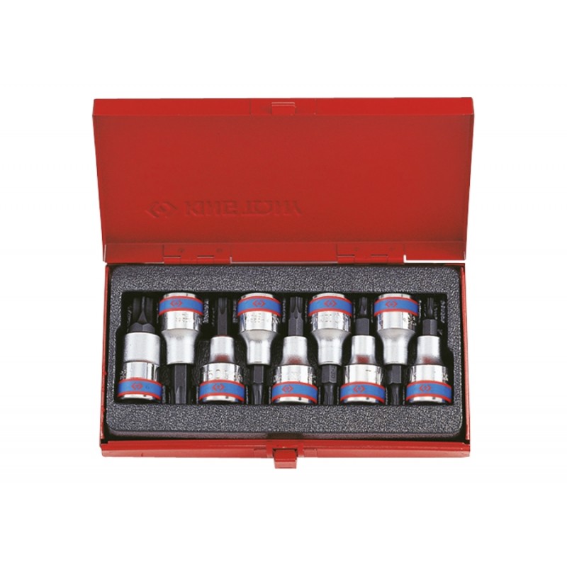 Coffret de douilles 1/2" TORX - 9 pièces