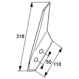 AILERON BOULONNE DROIT TYPE GREGOIRE & BESSON 173324
