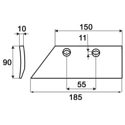 SOC DE RASETTE GAUCHE TYPE GREGOIRE & BESSON 19111