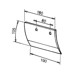 SOC DE RASETTE DROIT TYPE DEMBLON 490D