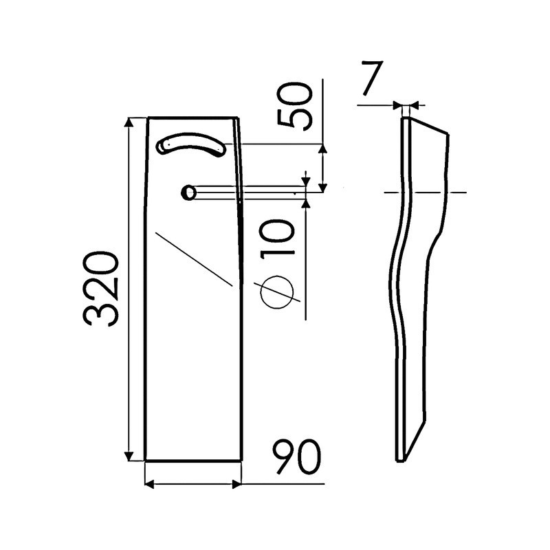 RALLONGE VERSOIR BORE DROITE 5083 ADAPTABLE DURO