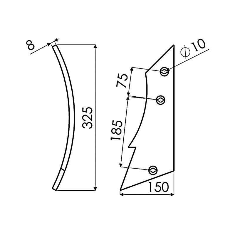 ETRAVE DROITE TRIPLEX TYPE DURO 6934