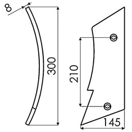ETRAVE DROITE TRIPLEX TYPE DURO 6920