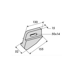 TALON GAUCHE ORIGINE FENET 015510207