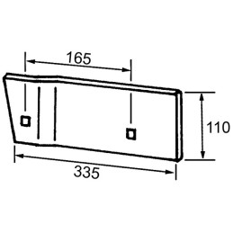 CONTRE SEP AVANT DROIT TYPE IHF 737116