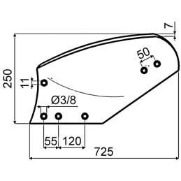 VERSOIR GAUCHE P736228 AD.IHF