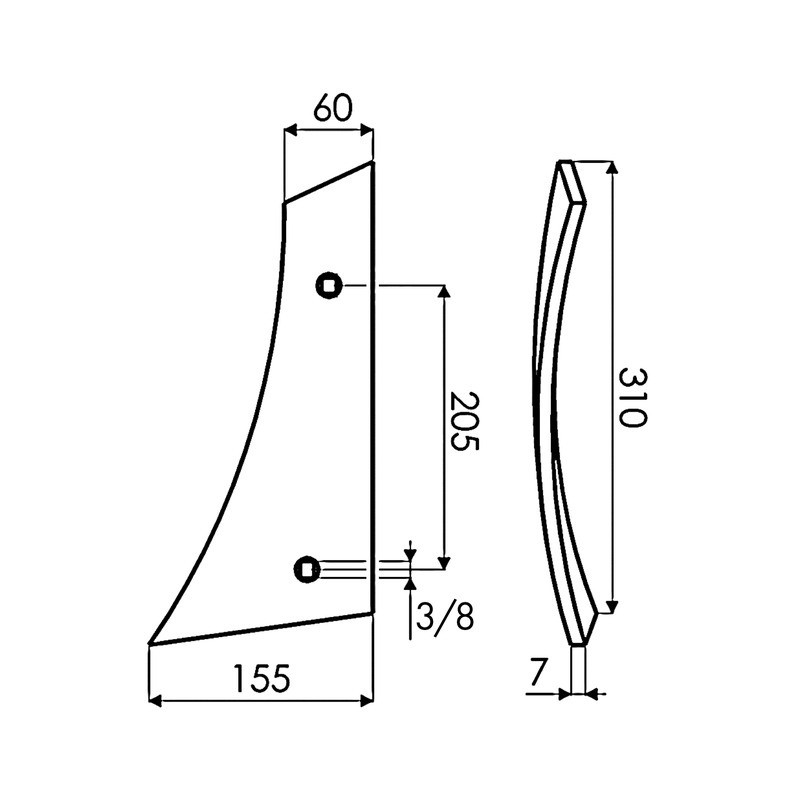 ETRAVE GAUCHE TRIPLEX TYPE IHF 734609