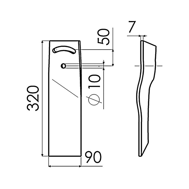 RALLONGE VERSOIR BORE GAUCHE PO13201 AD.IHF