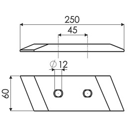 POINTE DROITE REVERSIBLE TYPE KRONE 9690990