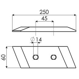 POINTE GAUCHE REVERSIBLE TYPE KRONE 9691990