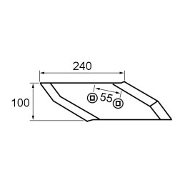 POINTE GAUCHE REVERSIBLE TYPE LEMKEN 3365541