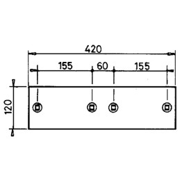 CONTRE SEP REVERSIBLE TYPE LEMKEN 3411504