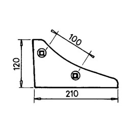 CONTRE SEP AVANT GAUCHE TYPE LEMKEN 3401901