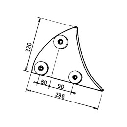 ETRAVE DROITE TYPE LEMKEN 3451004