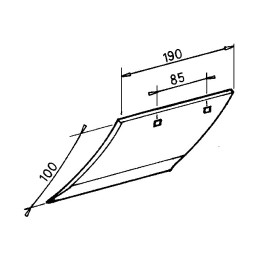 SOC DE RASETTE DROIT TYPE LEMKEN 3363720