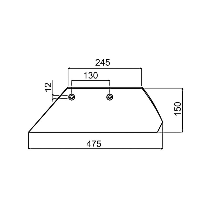 SOC A POINTE GAUCHE 16 POUCES TYPE OVERUM 94601