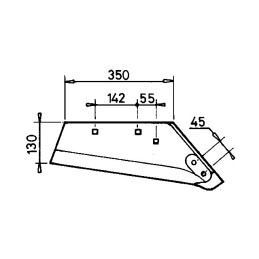 SOC A POINTE GAUCHE 14 POUCES TYPE RABE SSP293|2701.33.02