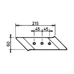 POINTE GAUCHE REVERSIBLE 3 TROUS TYPE RABE MP332|27082802