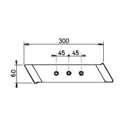 POINTE DROITE REVERSIBLE TYPE RABE MP293|27011201