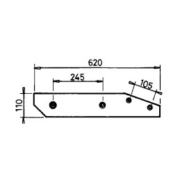 CONTRE SEP ARRIERE REVERSIBLE TYPE RANSOMES PASC704/705