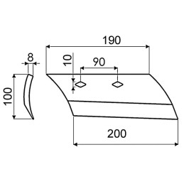 SOC DE RASETTE DROIT TYPE SOUCHU 2756