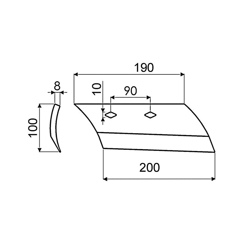 SOC DE RASETTE DROIT TYPE SOUCHU 2756