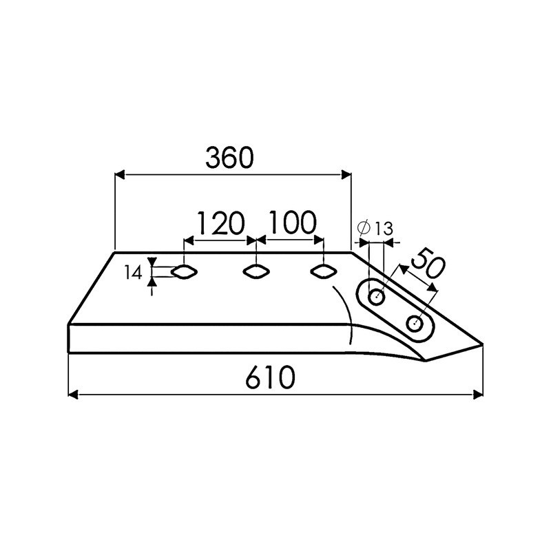 SOC A POINTE GAUCHE TYPE VOGEL & NOOT U1300|P9003503