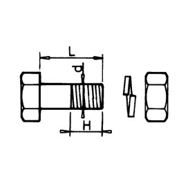 BOULON TETE HEXAGONALE 11X35 10.9 BRUT RONDELLE GROWER BOITE DE 25