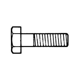 VIS TETE HEXAGONALE 16/150X55 12.9 BRUT BOITE DE 25