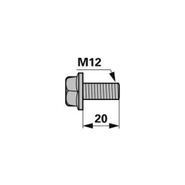 VIS TETE HEXAGONALE 12X20 10.9 TYPE HORSCH