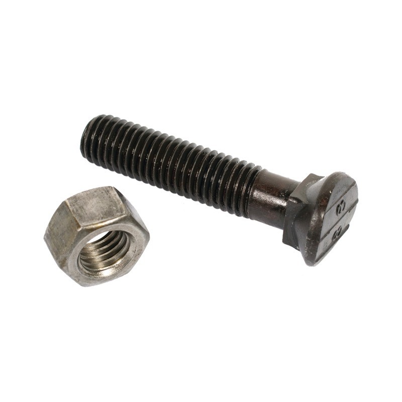 BOULON TETE FRAISEE OVALE 12X60 8.8 BRUT TYPE KONGSKILDE BOITE DE 25