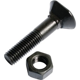 BOULON TETE FRAISEE OVALE 12X70 12.9 BRUT BOITE DE 25