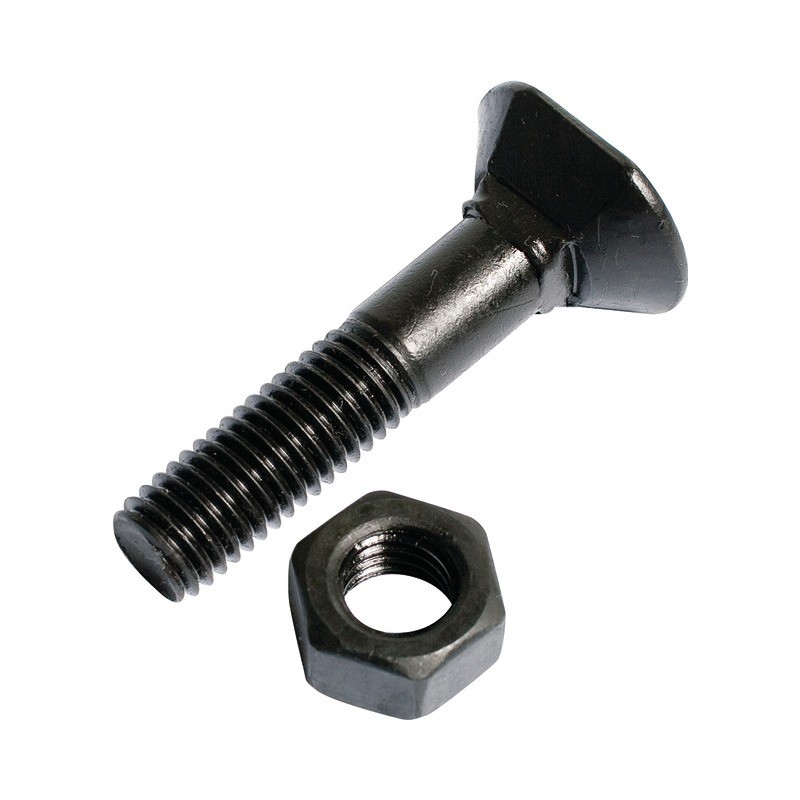 BOULON TETE FRAISEE OVALE 12X70 12.9 BRUT BOITE DE 25