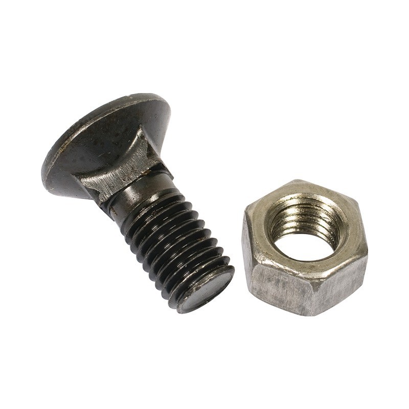 BOULON TETE FRAISEE COLLET CARRE 12X30 8.8 BRUT BOITE DE 25