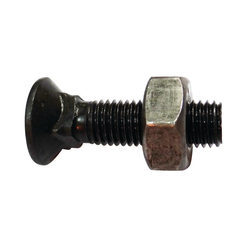 BOULON TETE FRAISEE COLLET CARRE 12X65 8.8 BRUT BOITE DE 25